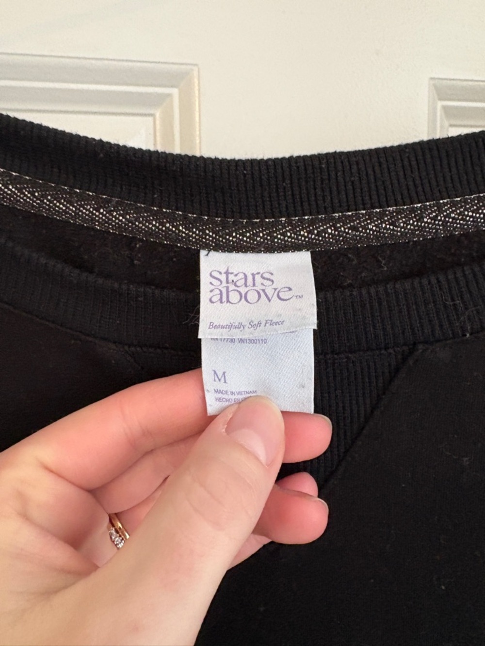 Stars Above Crewneck Lounge Pullover Women’s Medium Oversized Cozycore Sweatshir - Picture 2 of 5